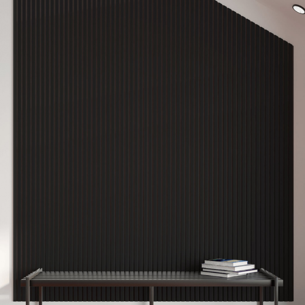 Acoustic Panel Stella Comfort 9 Standart 2400x600x9 Black Edition (pack of 1 pcs.)