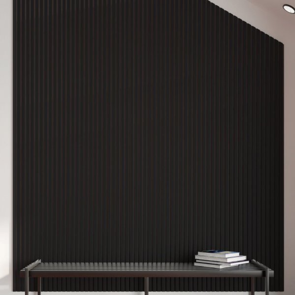 Acoustic Panel Stella Comfort 9 Standart 2400x600x9 Black Edition (pack of 1 pcs.)