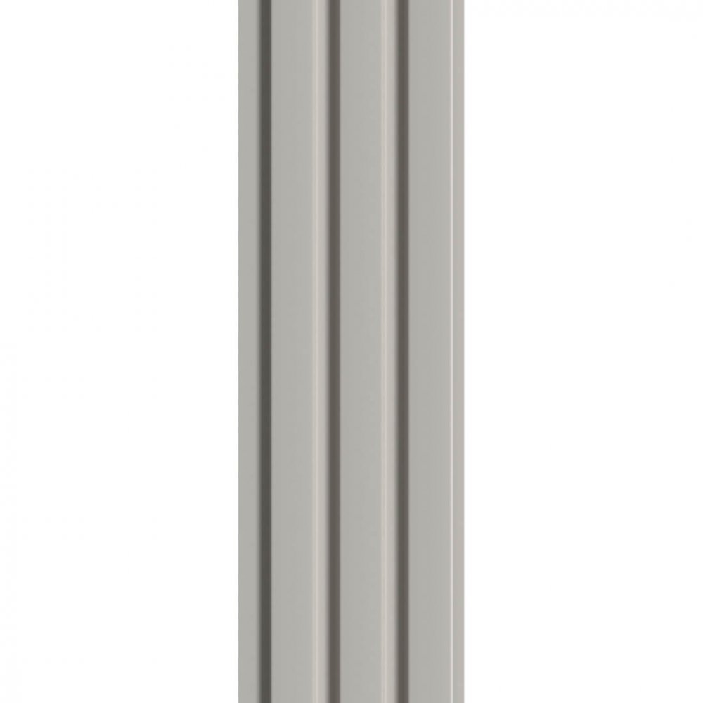 Wall Panel MDF Stella Beats De Luxe 2750х119х16 Sandgrau (pack of 4 pcs.)