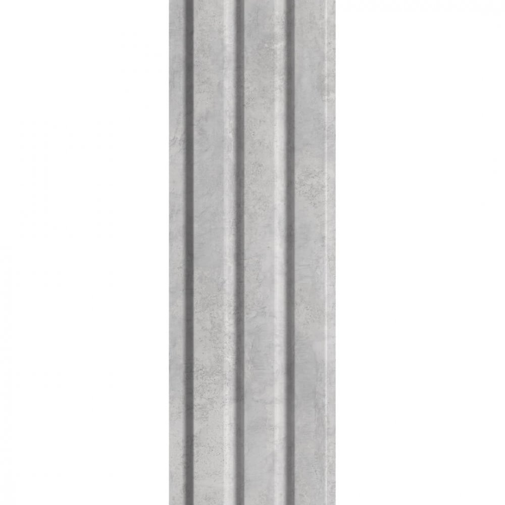 Wall Panel MDF Stella Beats Standart 2750х119х16 Chicago Concret (pack of 4 pcs.)