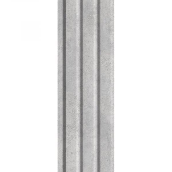 Wall Panel MDF Stella Beats Standart 2750х119х16 Chicago Concret (pack of 4 pcs.)