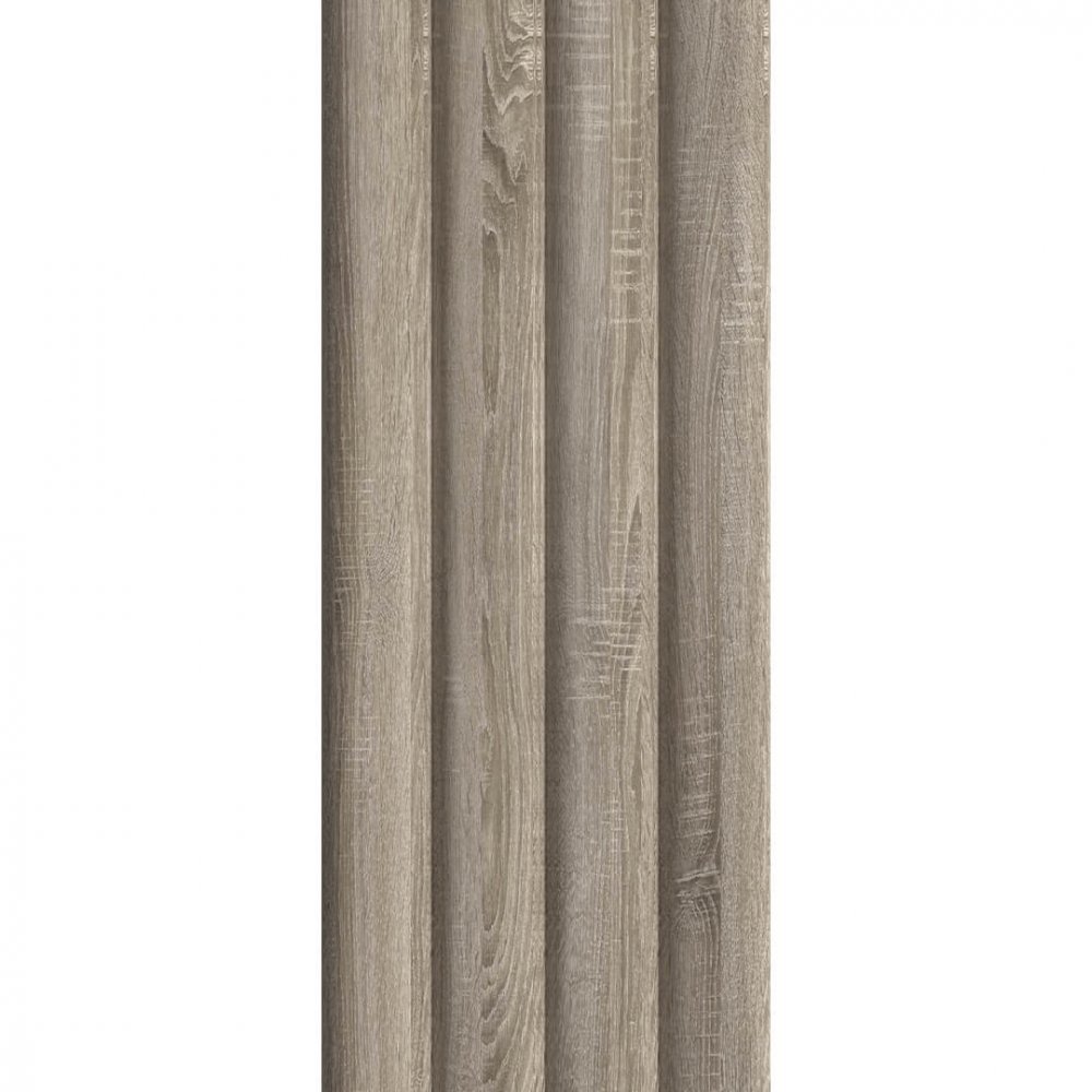 Wall Panel MDF Stella Wave Standart 2750х119х16 Vintage Oak (pack of 4 pcs.)