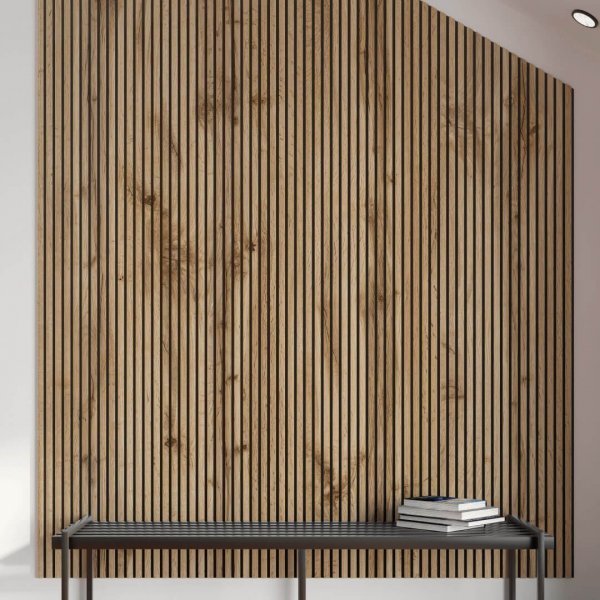 Acoustic Panel Stella Trend 20 Standart 2400x600x20 Pecan (pack of 1 pcs.)