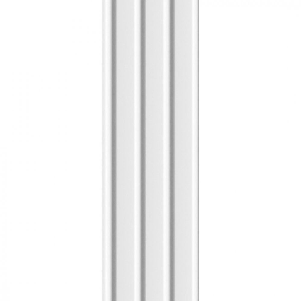 Wall Panel MDF Stella Beats Standart NEW 2750х119х12 White (pack of 5 pcs.)