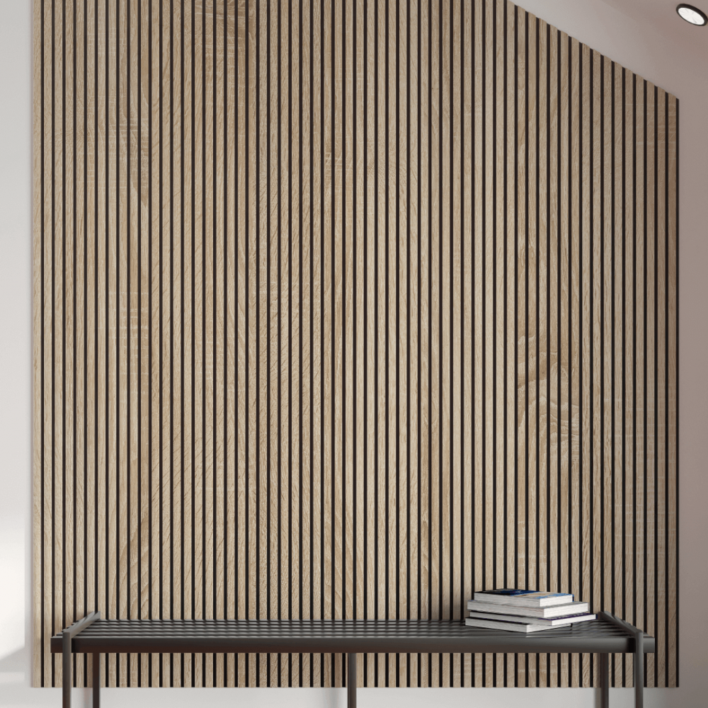 Acoustic panel Stella Trend 20 Standart 2440x600x20 mm Sonoma Oak (pack of 1 pcs.)