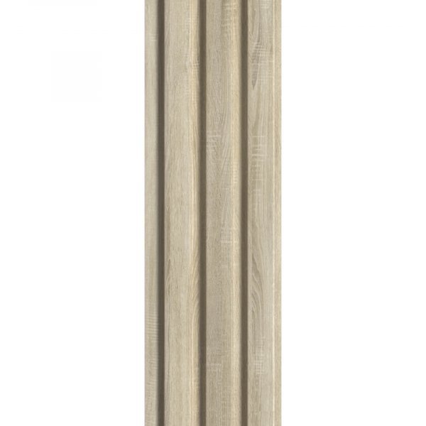Wall Panel MDF Stella Beats Standart 2750х119х16 Sonoma Oak (pack of 4 pcs.)