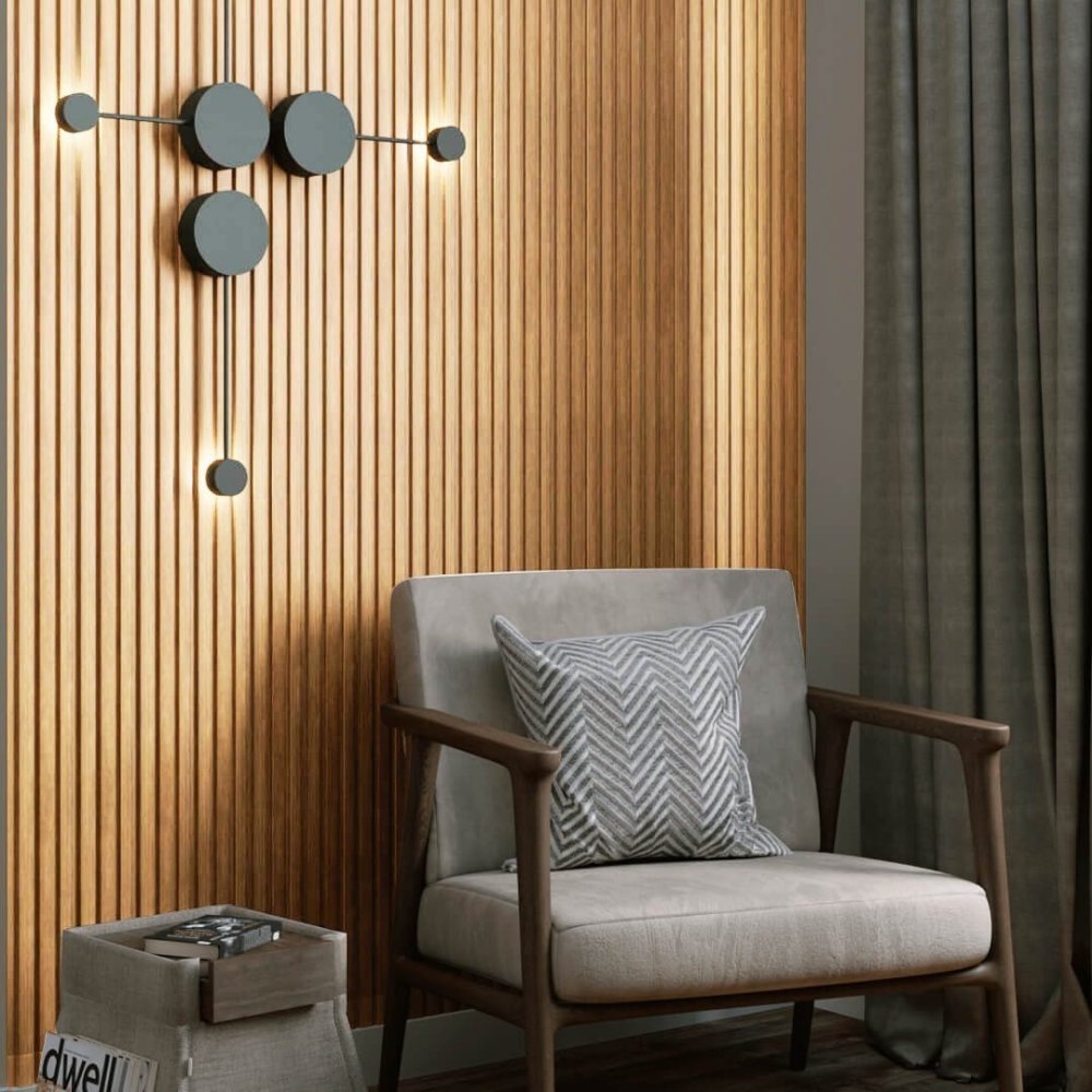 Finish profile for MDF Stella Beats Standart Tick 2750x77x16 (pack of 4 pcs.)