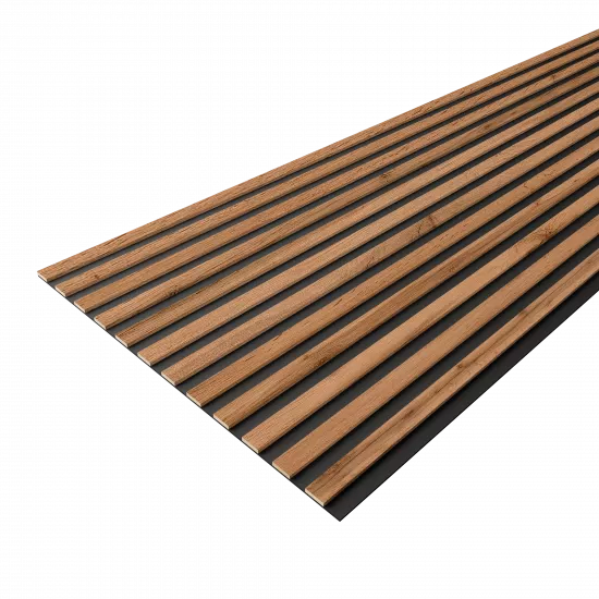 Acoustic Panel 12 Slats 8,5 mm Premium Pecan 2780x600x9 (pack of 4 pcs.)