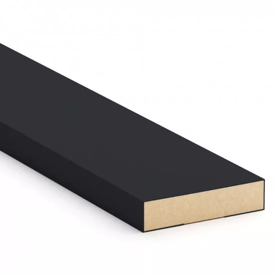 Interior slat MDF Stella 6 Standart 2750*27*6 Black Edition (pack of 15 pcs.)