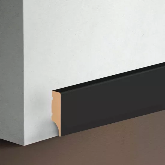 Skirting board MDF Stella Light 35 2000х35х12 De Luxe Black Lead