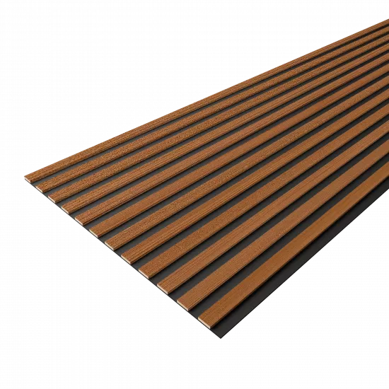 Acoustic Panel 12 Slats 8,5 mm Premium Teak 2780x600x9 (pack of 4 pcs.)