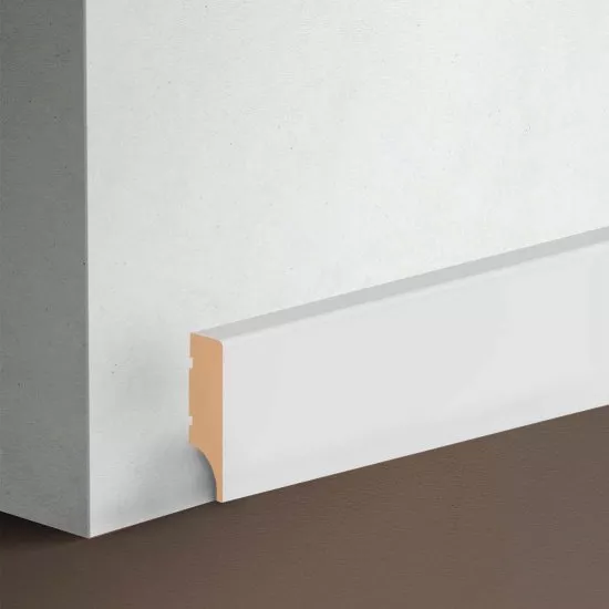 Skirting board MDF Stella Light 35 2000х35х12 Standart White (pack of 10 pcs.)