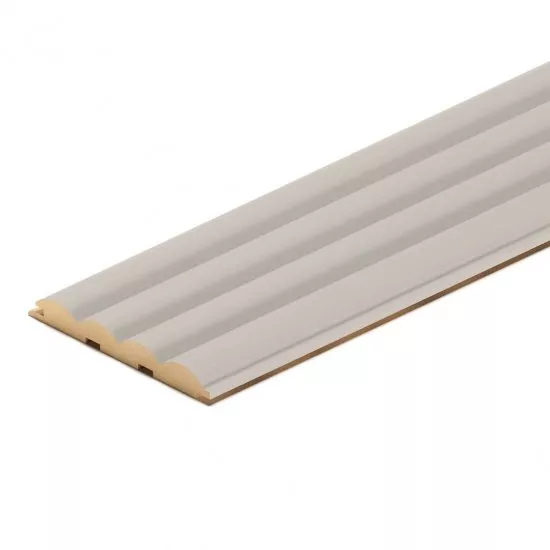 Wall Panel MDF Stella Wave De Luxe 2750х119х16 Sandgrau (pack of 4 pcs.)