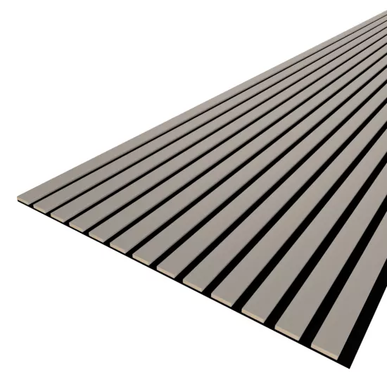 Acoustic Panel 13 Slats 9 mm Deluxe Sandgrau 2780x600x9 (pack of 4 pcs.)