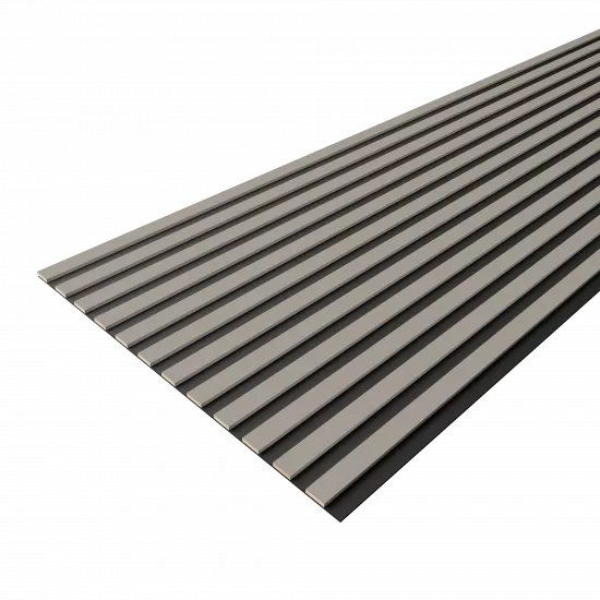 Acoustic Panel 12 Slats 8,5 mm Deluxe Sandgrau 2780x600x9 (pack of 4 pcs.)