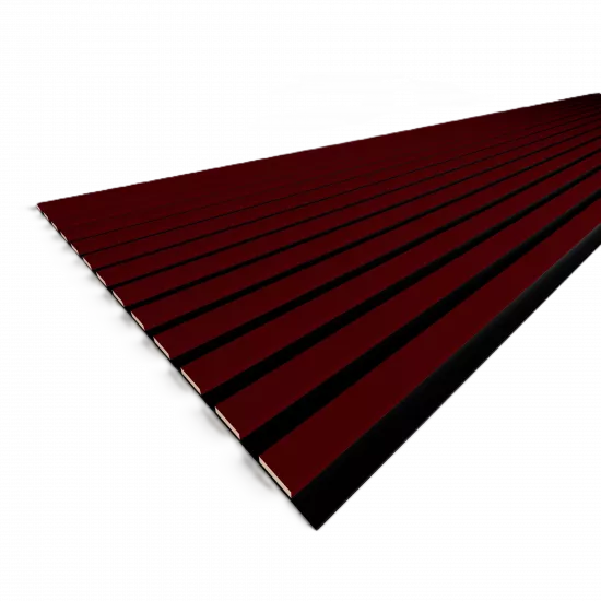 Acoustic Panel 13 Slats 9 mm Standart Dark Red 2780x600x9 (pack of 4 pcs.)