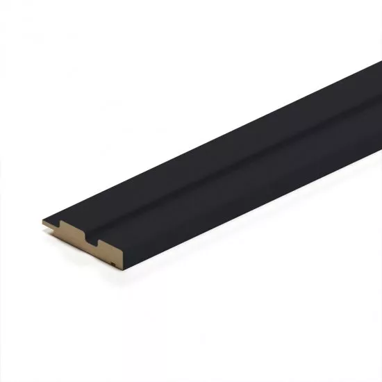 Finish profile for MDF Stella Beats Standart Black Edition 2750x77x16 (pack of 4 pcs.)