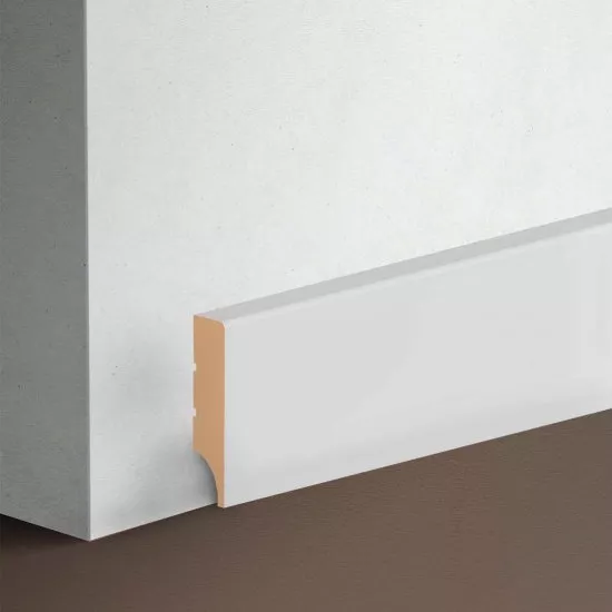 Skirting board MDF Stella Light 50 2000х50х12 Standart White (pack of 10 pcs.)