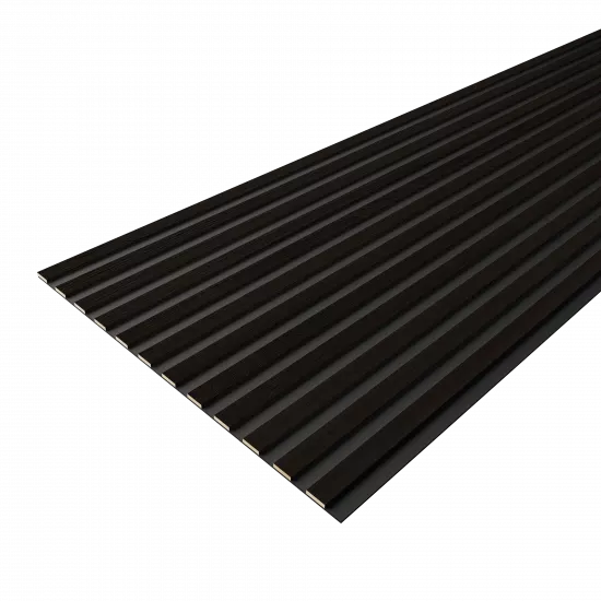 Acoustic Panel 12 Slats 8,5 mm Premium Black 2780x600x9 (pack of 4 pcs.)
