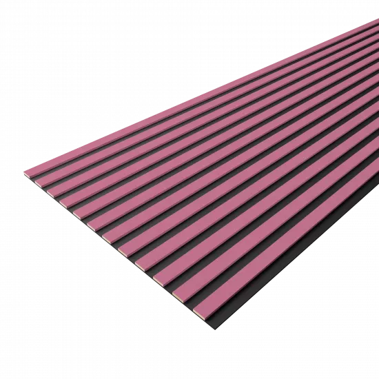 Acoustic Panel 12 Slats 8,5 mm Standart Pink 2780x600x9 (pack of 4 pcs.)