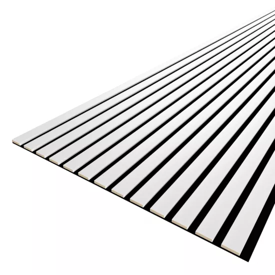 Acoustic Panel 13 Slats 9 mm Premium White 2780x600x9 (pack of 4 pcs.)