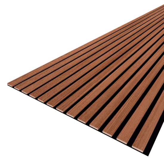 Acoustic Panel 13 Slats 9 mm Premium Teak 2780x600x9 (pack of 4 pcs.)