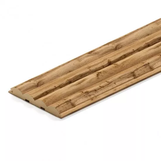 Wall Panel MDF Stella Wave Standart 2750х119х16 Pecan (pack of 4 pcs.)