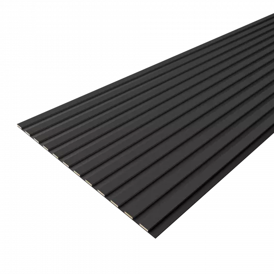 Acoustic Panel 12 Slats 8,5 mm Deluxe Black Lead 2780x600x9 (pack of 4 pcs.)