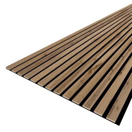 Acoustic Panel 13 Slats 9 mm mm Premium Pecan 2780x600x9 (pack of 4 pcs.)