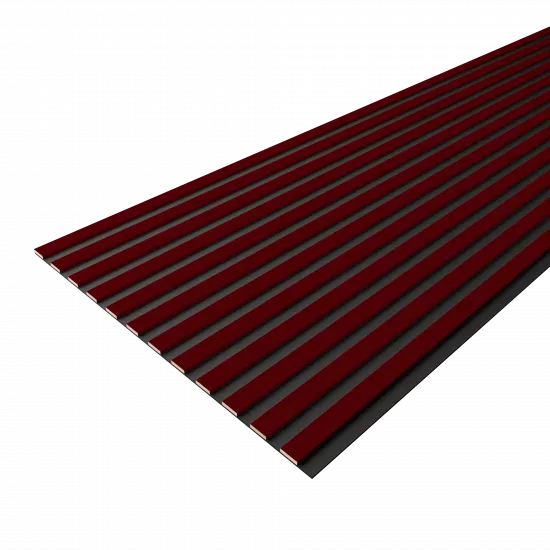 Acoustic Panel 12 Slats 8,5 mm Standart Dark Red 2780x600x9 (pack of 4 pcs.)