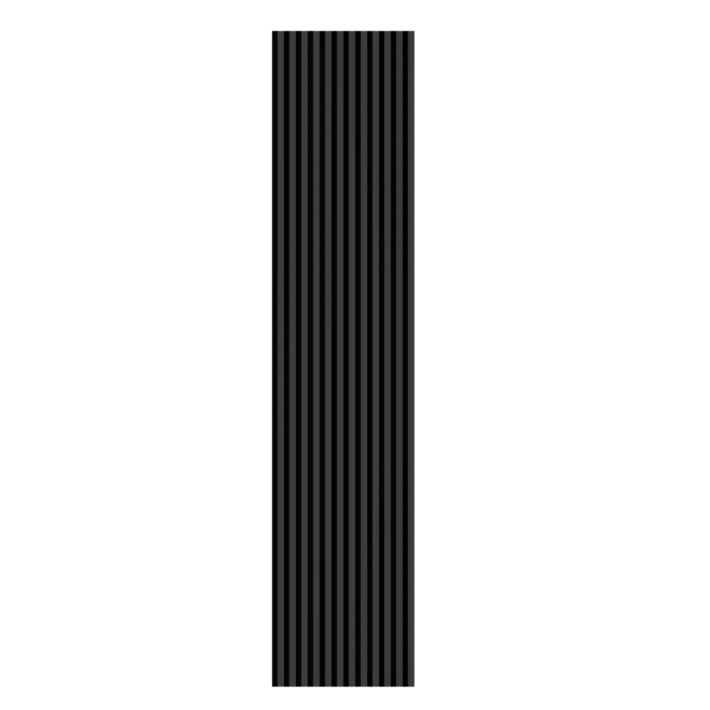 Acoustic Panel 12 Slats 8,5 mm Deluxe Black Lead 2780x600x9 (pack of 4 pcs.)